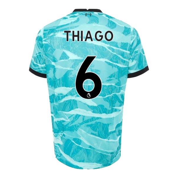 Trikot Liverpool NO.6 Thiago Auswarts 2020-21 Blau Fussballtrikots Günstig